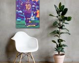 Leo Messi lifestyle mockup — Comic Strip Canvas