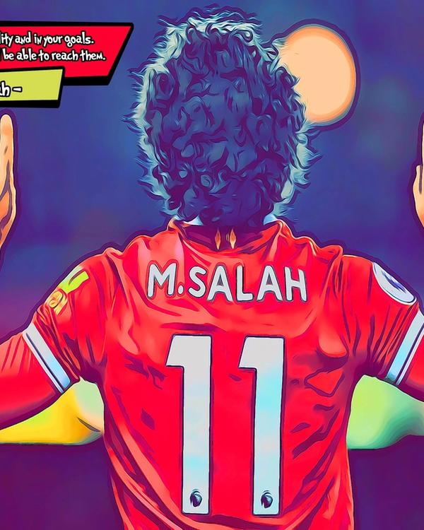Mo Salah — Comic Strip Canvas