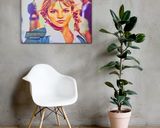 Britney Spears lifestyle mockup — Comic Strip Canvas