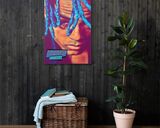 XXXTentacion lifestyle mockup — Comic Strip Canvas