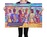 Pink Floyd lifestyle mockup — Comic Strip Canvas