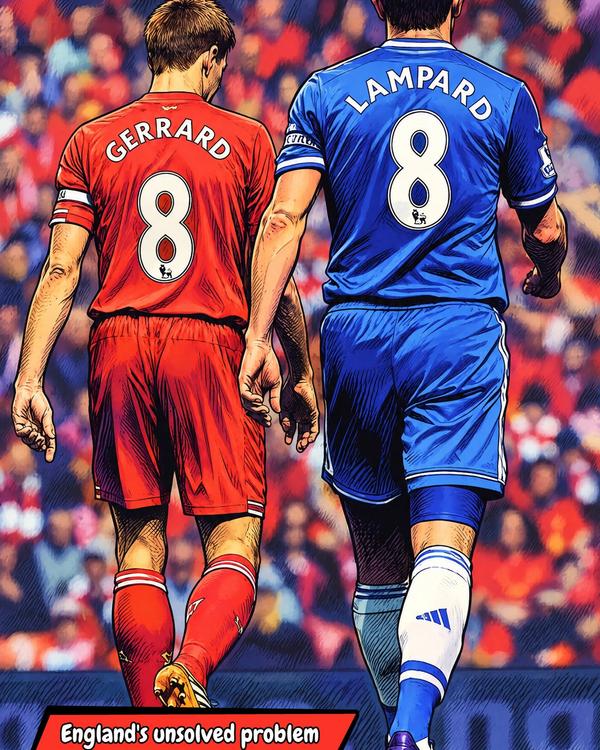 Gerrard and Lampard — Comic Strip Canvas