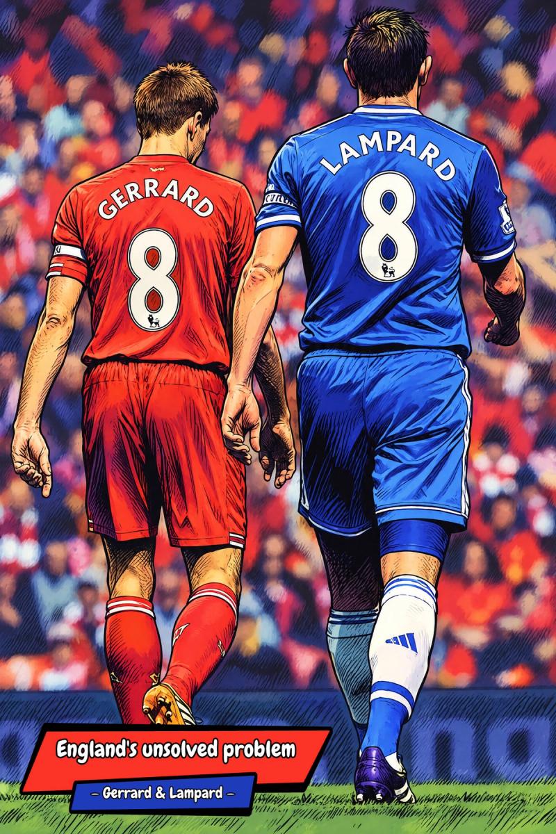 Gerrard and Lampard — Comic Strip Canvas