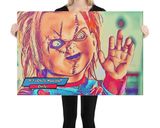 Chucky lifestyle mockup — Comic Strip Canvas