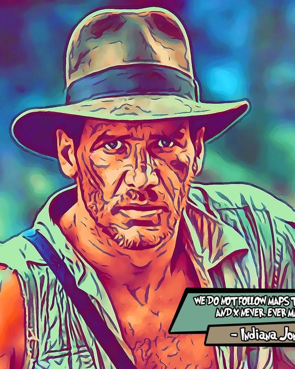 Indiana Jones — Comic Strip Canvas