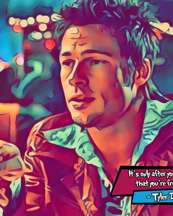 Tyler Durden — Comic Strip Canvas