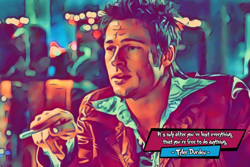 Tyler Durden — Comic Strip Canvas