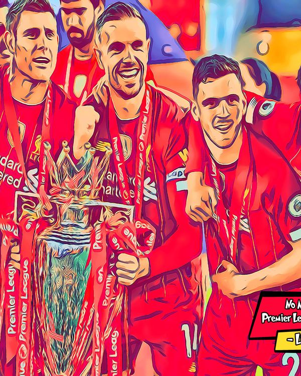 Liverpool 2019-2020 — Comic Strip Canvas