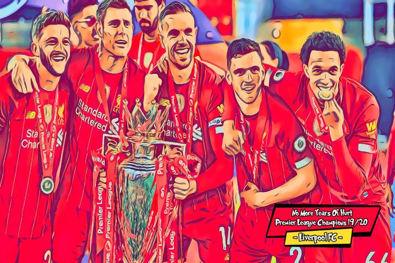Liverpool 2019-2020 — Comic Strip Canvas
