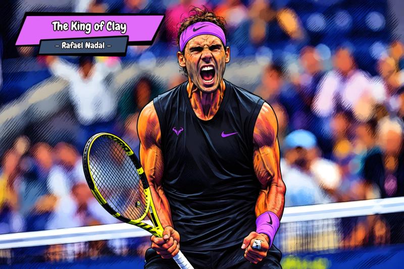 Rafael Nadal — Comic Strip Canvas