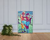 Bobby Moore & Pele lifestyle mockup — Comic Strip Canvas