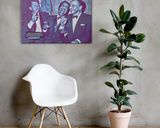 The Rat Pack lifestyle mockup — Comic Strip Canvas