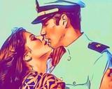 An Officer And A Gentleman — Comic Strip Canvas