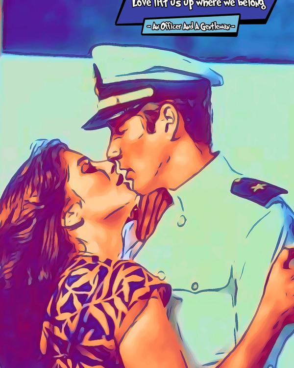 An Officer And A Gentleman — Comic Strip Canvas