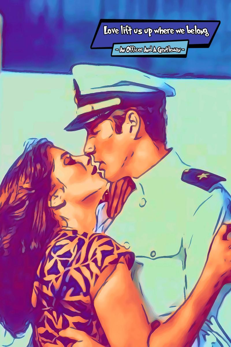 An Officer And A Gentleman — Comic Strip Canvas