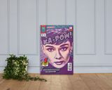Audrey Hepburn lifestyle mockup — Comic Strip Canvas
