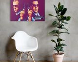 Hot Fuzz lifestyle mockup — Comic Strip Canvas