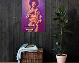 Jimi Hendrix lifestyle mockup — Comic Strip Canvas