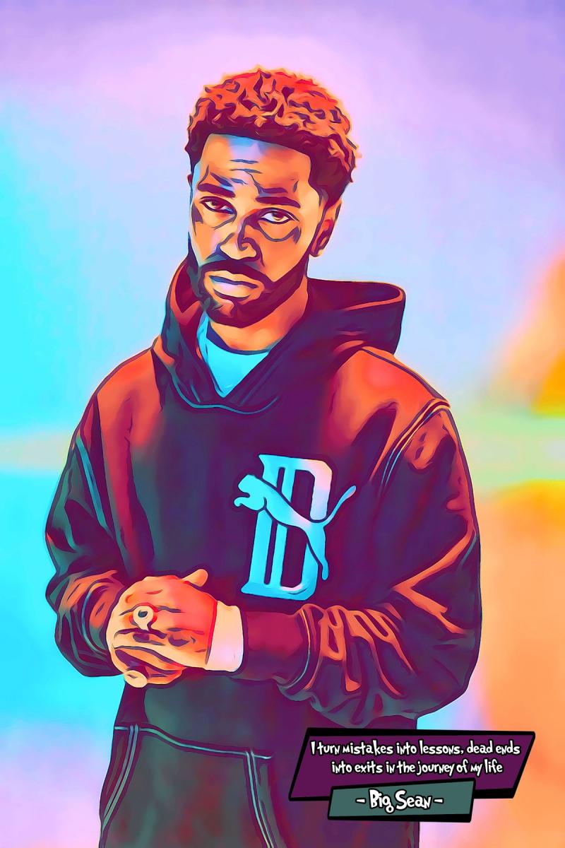 Big Sean — Comic Strip Canvas