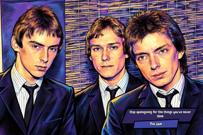 The Jam — Comic Strip Canvas