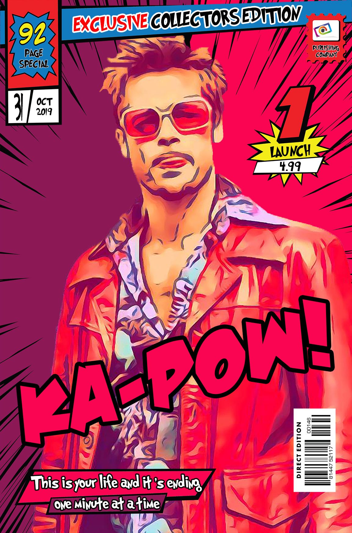 Tyler Durden — Comic Strip Canvas