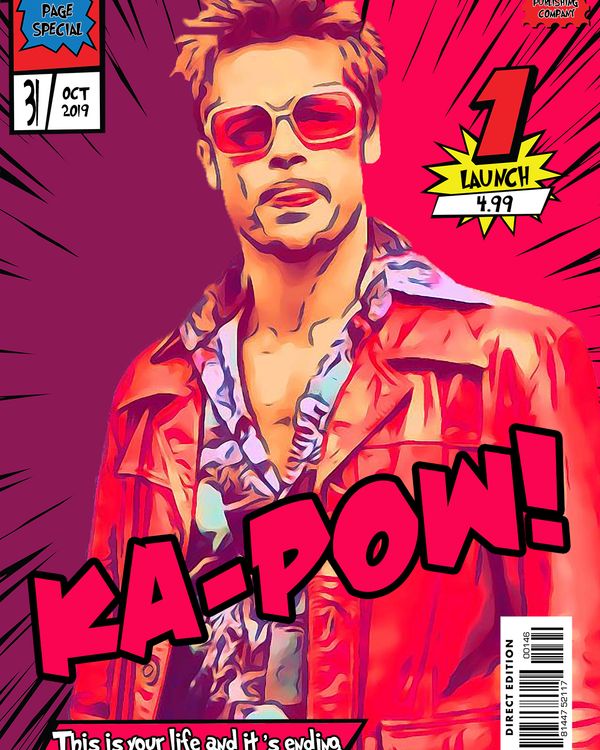 Tyler Durden — Comic Strip Canvas