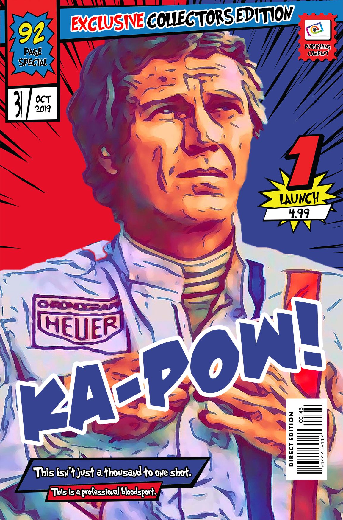 Steve McQueen — Comic Strip Canvas
