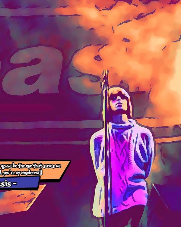 Oasis — Comic Strip Canvas