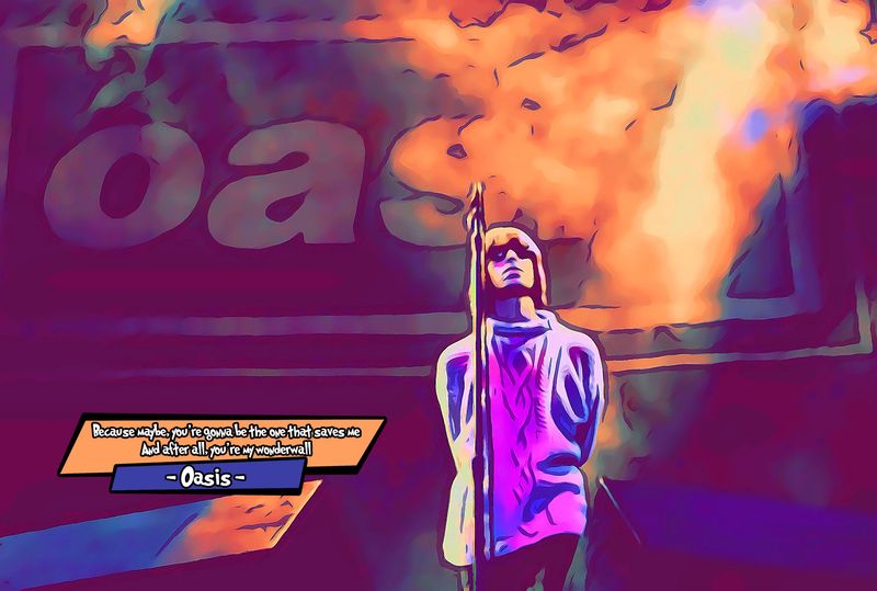 Oasis — Comic Strip Canvas