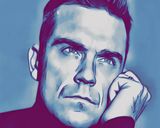 Robbie Williams — Comic Strip Canvas