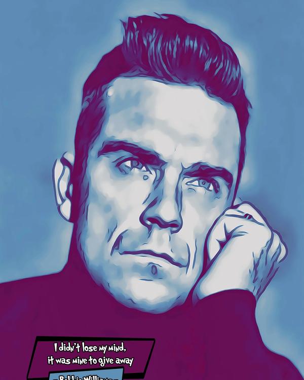 Robbie Williams — Comic Strip Canvas