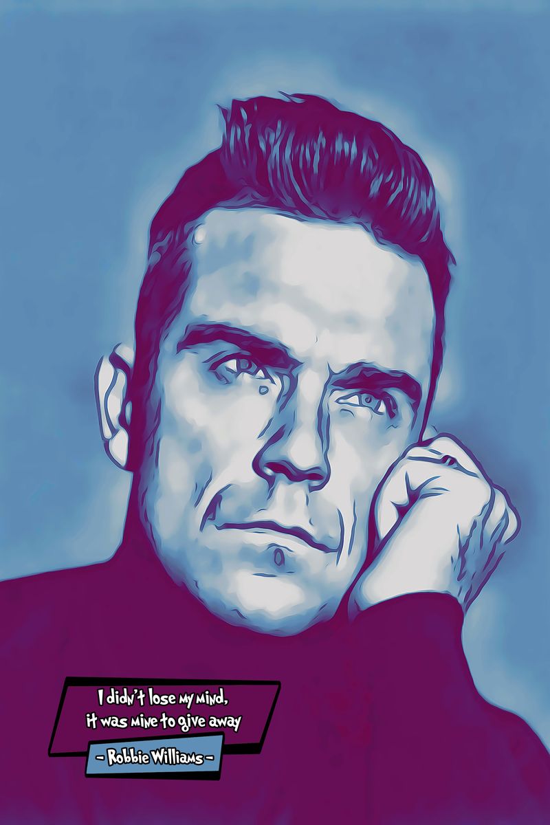 Robbie Williams — Comic Strip Canvas
