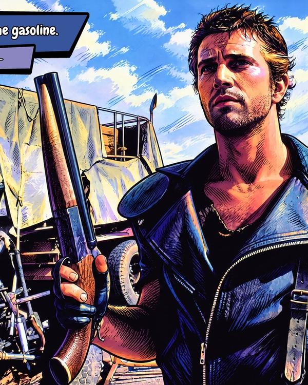 Mad Max — Comic Strip Canvas