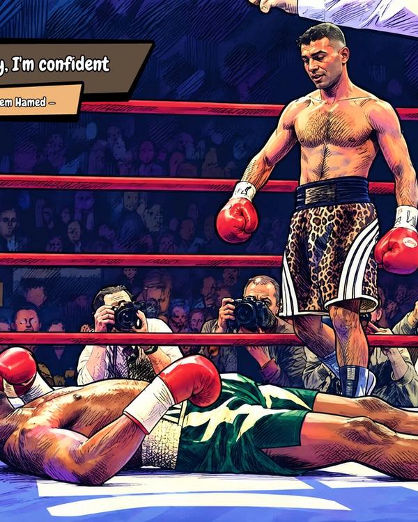 Prince Naseem Hamed — Comic Strip Canvas