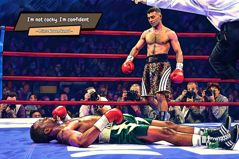 Prince Naseem Hamed — Comic Strip Canvas