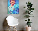 Diego Maradona lifestyle mockup — Comic Strip Canvas