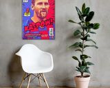 Leo Messi lifestyle mockup — Comic Strip Canvas
