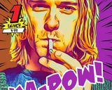 Kurt Cobain — Comic Strip Canvas