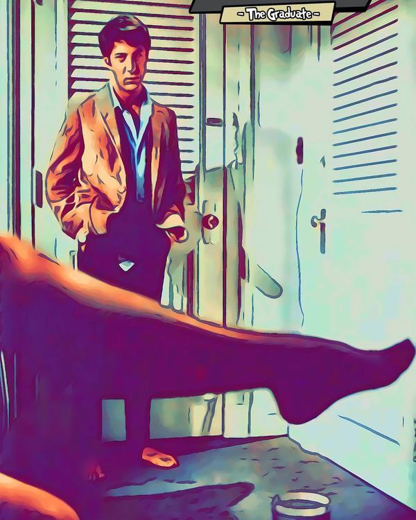 The Graduate — Comic Strip Canvas