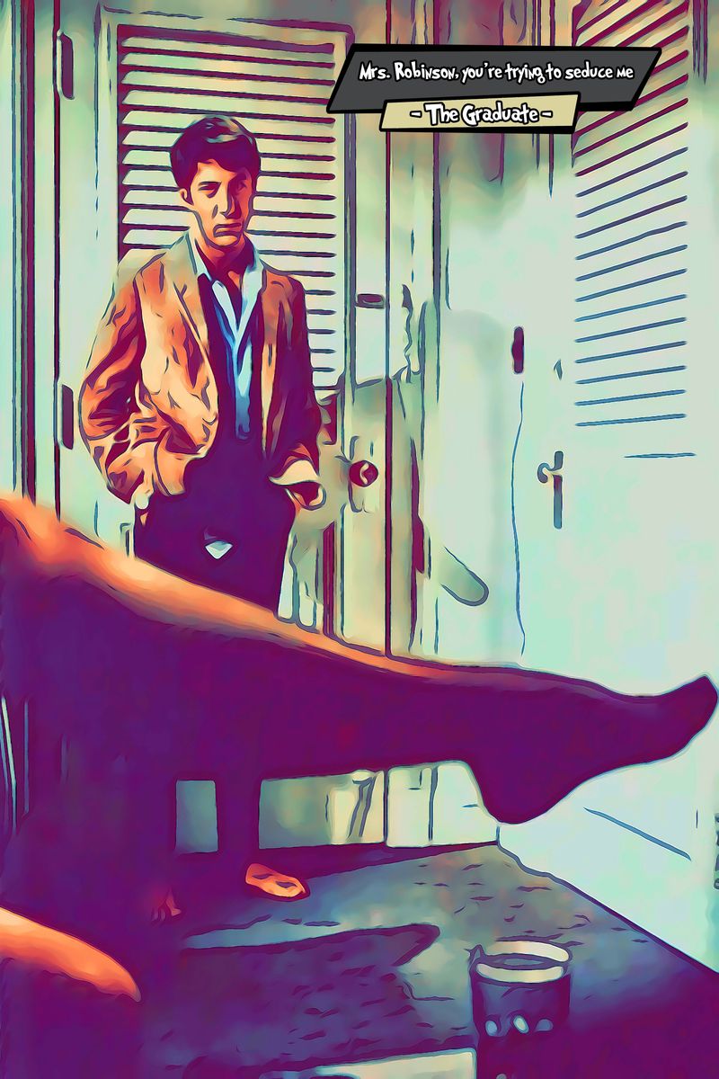 The Graduate — Comic Strip Canvas