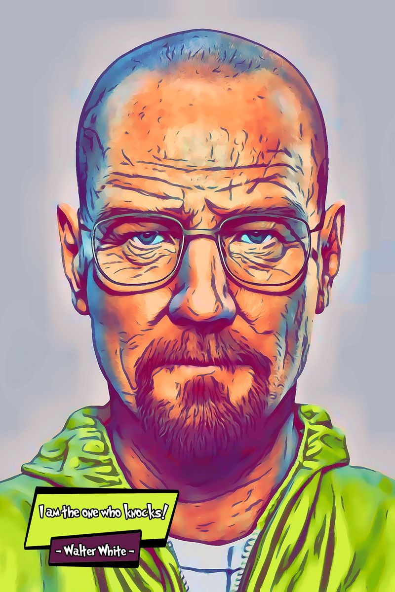 Walter White — Comic Strip Canvas