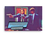 Pulp Fiction lifestyle mockup — Comic Strip Canvas