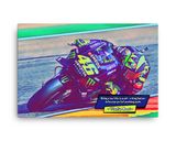 Valentino Rossi lifestyle mockup — Comic Strip Canvas