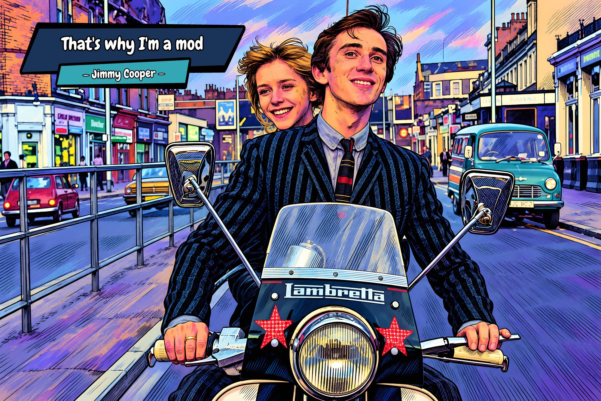 Quadrophenia — Comic Strip Canvas