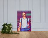 Pete Doherty lifestyle mockup — Comic Strip Canvas