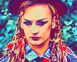 Boy George — Comic Strip Canvas