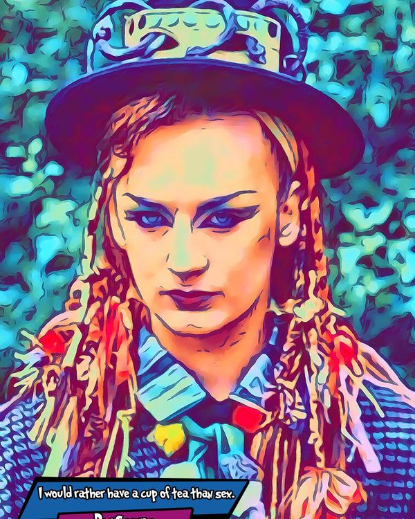 Boy George — Comic Strip Canvas