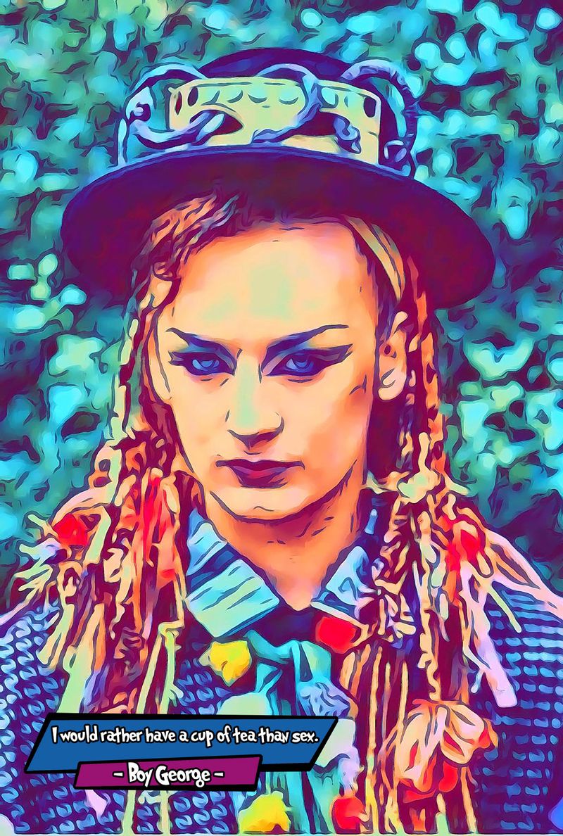 Boy George — Comic Strip Canvas