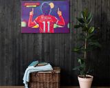 Mo Salah lifestyle mockup — Comic Strip Canvas