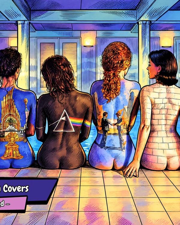 Pink Floyd — Comic Strip Canvas